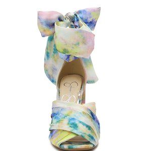 Jessica Simpson Noelene Tie Dye Pink Combo Block Heel